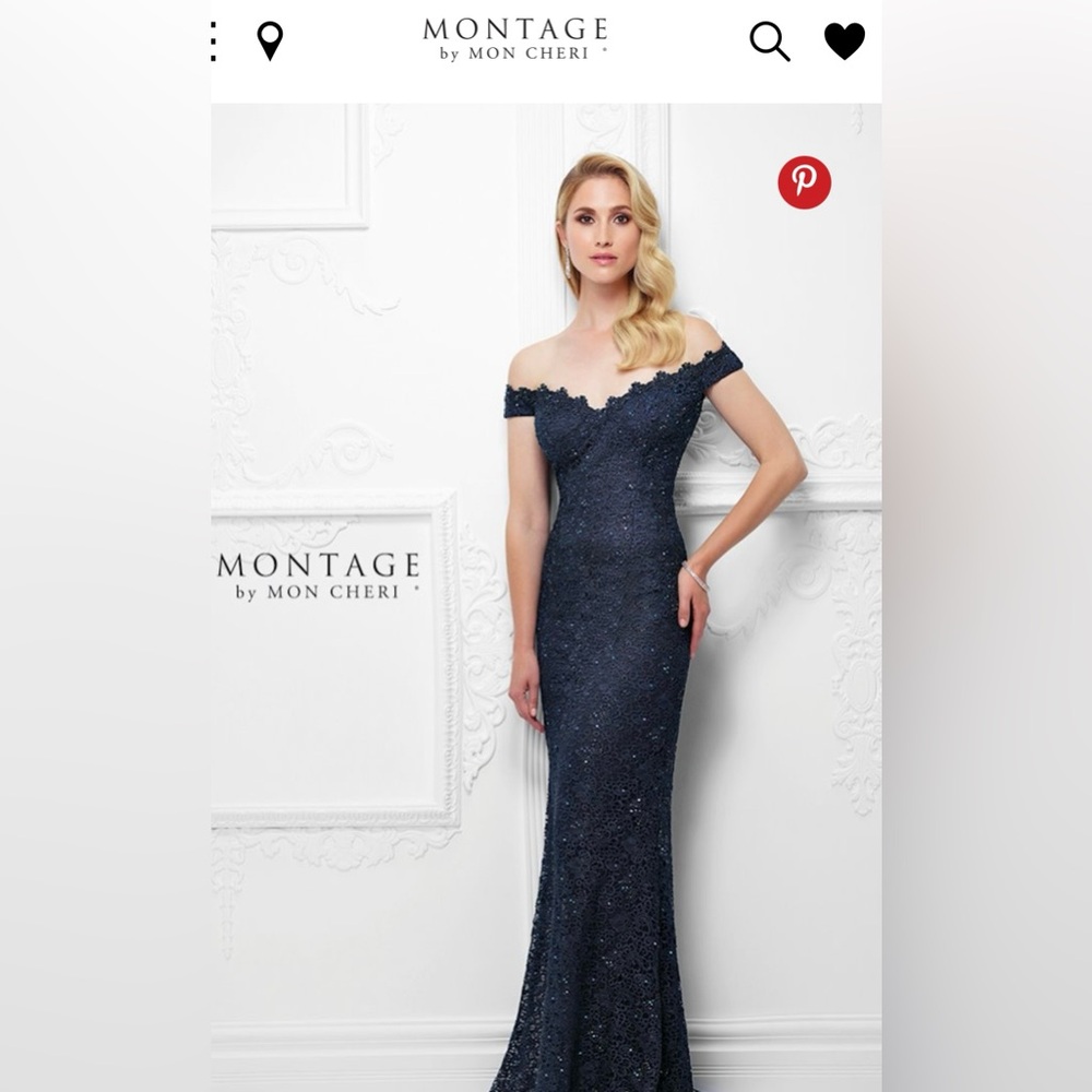 Montage by Mon Cheri Mother of the Bride/Groom Off the Shoulder Fit &Flare dress